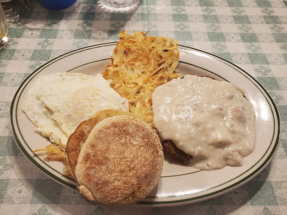 Country Fried Steak and Eggs