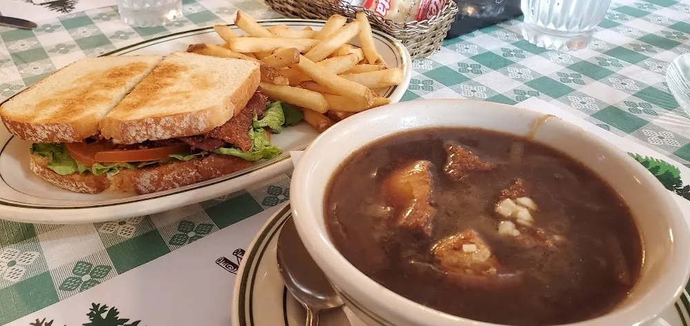 French Onion Soup and blt